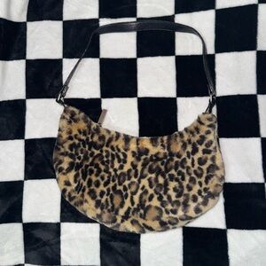 Hot Kiss Leopard Print Shoulder Bag